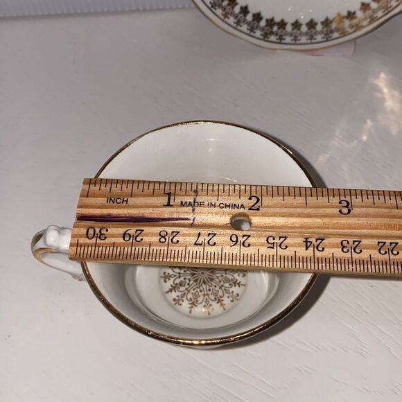 Laughlin China Semi Vitreousus Colonial Elizabethan Classic Tea Cup Saucer - Picture 7 of 14